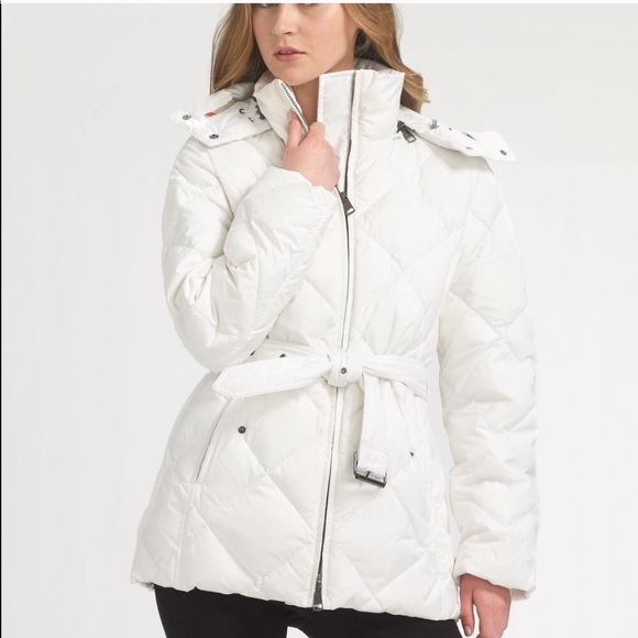 burberry white puffer jacket